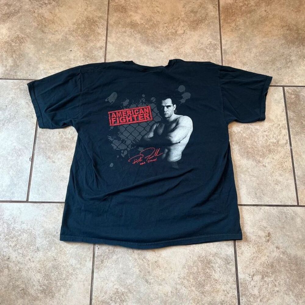 Vintage American Fighter Rich Franklin ufc mma Graphic T-Shirt size XL